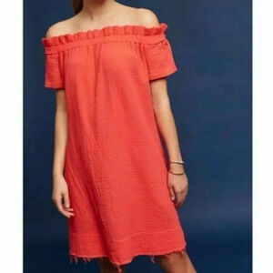 Moving Sale! 💘 Anthro Amadi Maella Off Shoulder Crepe Mini Dress